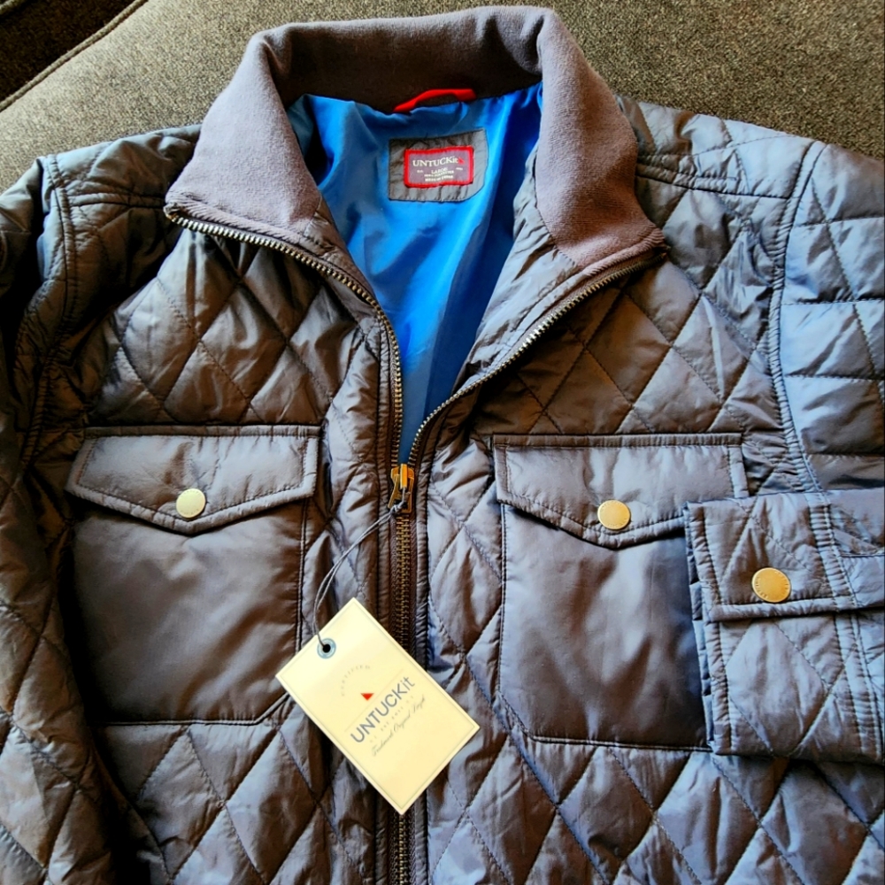 Lightweight Puffer - UNTUCKit - L - Mood Indigo - New w/ Tags